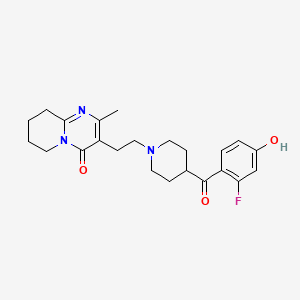 molecular formula C23H28FN3O3 B589325 3-(2-(4-(2-Fluoro-4-hydroxybenzoyl)piperidin-1-yl)ethyl)-2-methyl-6,7,8,9-tetrahydro-4H-pyrido[1,2-a]pyrimidin-4-one CAS No. 1391053-32-9