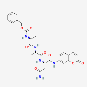 molecular formula C28H31N5O8 B589334 Z-Ala-ala-asn-amc 