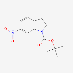 molecular formula C13H16N2O4 B589336 Tert-butyl 6-nitroindoline-1-carboxylate CAS No. 129487-99-6