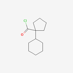 1-Cyclohexylcyclopentane-1-carbonyl chloride
