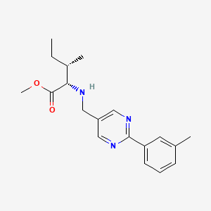 molecular formula C19H25N3O2 B5893472 methyl (2S,3S)-3-methyl-2-({[2-(3-methylphenyl)pyrimidin-5-yl]methyl}amino)pentanoate 