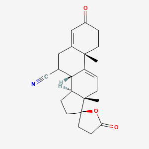 (17alpha)-7-Cyano-17-hydroxy-3-oxo-pregna-4,9(11)-diene-21-carboxylic acid gamma-Lactone