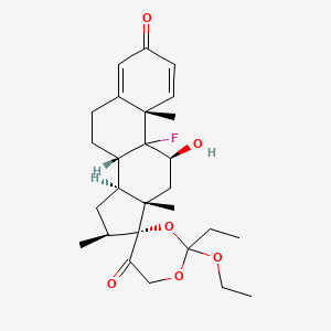 molecular formula C27H37FO6 B589355 Betamethasone Cyclic 17,21-(Ethyl Orthopropionate) CAS No. 1062-09-5