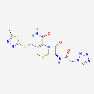 molecular formula C14H15N9O3S3 B589358 Cefazolin Amide CAS No. 1322626-65-2