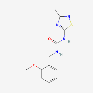 molecular formula C12H14N4O2S B5893728 N-(2-methoxybenzyl)-N'-(3-methyl-1,2,4-thiadiazol-5-yl)urea 