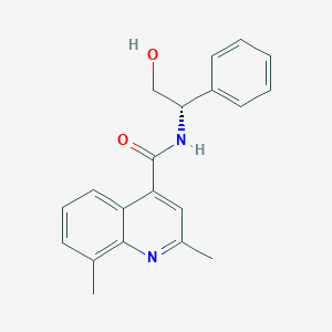 molecular formula C20H20N2O2 B5893732 N-[(1S)-2-hydroxy-1-phenylethyl]-2,8-dimethylquinoline-4-carboxamide 