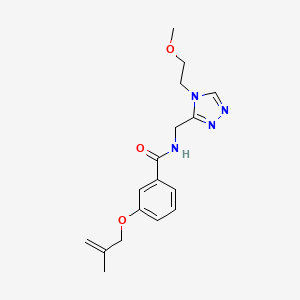 molecular formula C17H22N4O3 B5893764 N-{[4-(2-methoxyethyl)-4H-1,2,4-triazol-3-yl]methyl}-3-[(2-methylprop-2-en-1-yl)oxy]benzamide 