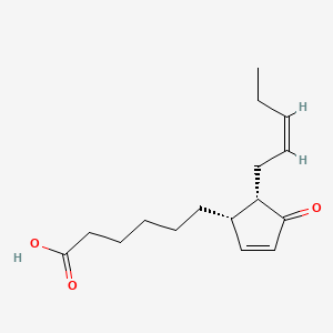 4-Oxo-5S-(2Z)-2-penten-1-yl-2-cyclopentene-1S-hexanoic acid