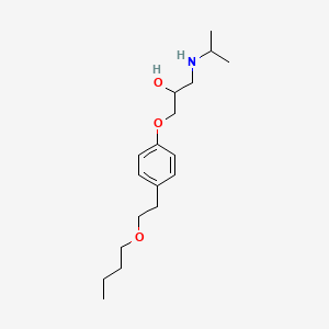 molecular formula C18H31NO3 B589388 O-Des(cyclopropylmethyl)-O-butyl Betaxolol Hydrochloride CAS No. 1329613-85-5