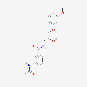molecular formula C20H24N2O5 B5894086 N-[2-hydroxy-3-(3-methoxyphenoxy)propyl]-3-(propionylamino)benzamide 