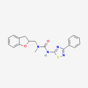 molecular formula C19H18N4O2S B5894107 N-(2,3-dihydro-1-benzofuran-2-ylmethyl)-N-methyl-N'-(3-phenyl-1,2,4-thiadiazol-5-yl)urea 