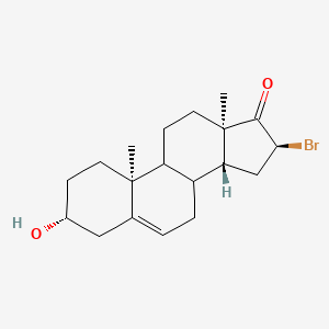 (3S,10R,13S,14S,16R)-16-Bromo-3-hydroxy-10,13-dimethyl-3,4,7,8,9,10,11,12,13,14,15,16-dodecahydro-1H-cyclopenta[A]phenanthren-17(2H)-one