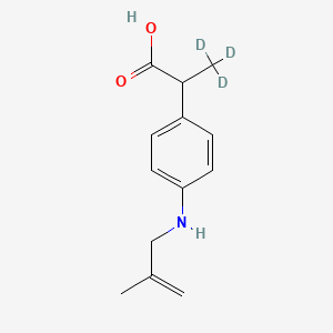 molecular formula C13H17NO2 B589418 rac Alminoprofen-d3 CAS No. 1794977-21-1
