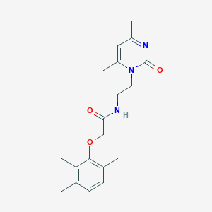 molecular formula C19H25N3O3 B5894203 N-[2-(4,6-dimethyl-2-oxopyrimidin-1(2H)-yl)ethyl]-2-(2,3,6-trimethylphenoxy)acetamide 