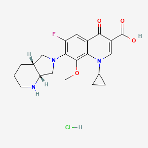 molecular formula C21H25ClFN3O4 B589432 ent-Moxifloxacin Hydrochloride CAS No. 1346603-25-5