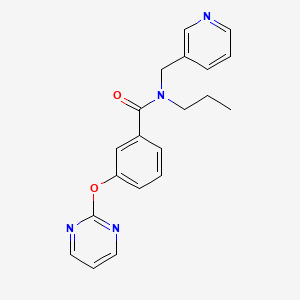 molecular formula C20H20N4O2 B5894320 N-propyl-N-(pyridin-3-ylmethyl)-3-(pyrimidin-2-yloxy)benzamide 