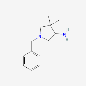 molecular formula C13H20N2 B589435 1-Benzyl-4,4-dimethylpyrrolidin-3-amine CAS No. 147011-48-1