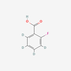 molecular formula C7H5FO2 B589444 2-Fluorobenzoic Acid-d4 CAS No. 646502-89-8