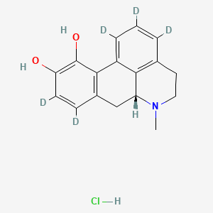 molecular formula C17H18ClNO2 B589445 (R)-Apomorphine-d5 Hydrochloride (Major) CAS No. 76787-63-8