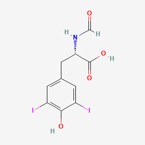 molecular formula C10H9I2NO4 B589446 N-Formyl-3,5-diiodo-L-tyrosine CAS No. 906327-16-0