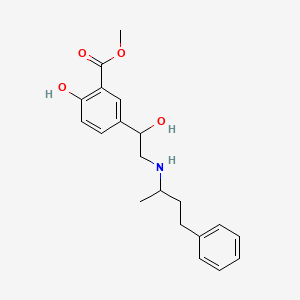 molecular formula C20H25NO4 B589447 Labetalol-1-carboxylic Acid Methyl Ester CAS No. 802620-01-5