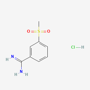 molecular formula C8H11ClN2O2S B589448 3-(Methylsulfonyl)benzamidine hydrochloride CAS No. 150296-24-5