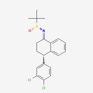 N-[(4S)-4-(3,4-Dichlorophenyl)-3,4-dihydronaphthalen-1(2H)-ylidene]-2-methylpropane-2-sulfinamide