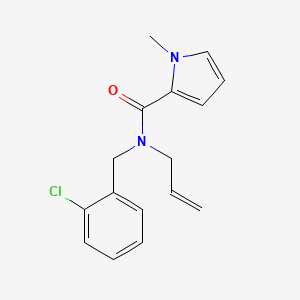 molecular formula C16H17ClN2O B5894561 N-allyl-N-(2-chlorobenzyl)-1-methyl-1H-pyrrole-2-carboxamide 