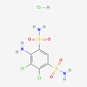 4-Amino-5,6-dichloro-1,3-benzenedisulfonamide Hydrochloride