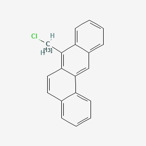 molecular formula C19H13Cl B589463 Benz[a]anthracene-7-chloromethane-13C 