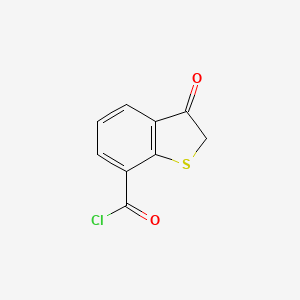 molecular formula C9H5ClO2S B589464 3-Oxo-2,3-dihydro-1-benzothiophene-7-carbonyl chloride CAS No. 141399-96-4