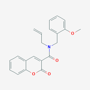 molecular formula C21H19NO4 B5894698 N-allyl-N-(2-methoxybenzyl)-2-oxo-2H-chromene-3-carboxamide 
