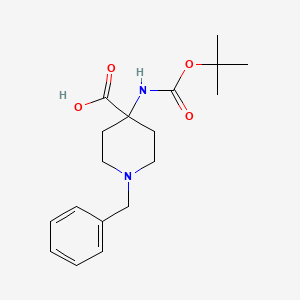 molecular formula C18H26N2O4 B589470 1-Benzyl-4-(Boc-amino)piperidine-4-carboxylic acid CAS No. 150435-81-7