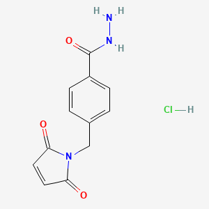 molecular formula C12H12ClN3O3 B589489 4-(2-N-Maleimido)methyl benzohydrazide-HCl CAS No. 129506-88-3