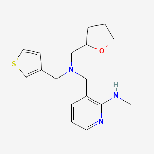 molecular formula C17H23N3OS B5894899 N-methyl-3-{[(tetrahydrofuran-2-ylmethyl)(3-thienylmethyl)amino]methyl}pyridin-2-amine 