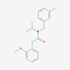 molecular formula C20H25NO2 B5894947 N-isopropyl-2-(2-methoxyphenyl)-N-(3-methylbenzyl)acetamide 