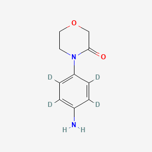 molecular formula C10H12N2O2 B589499 4-(4-Aminophenyl)-3-morpholinone-d4 CAS No. 1329837-80-0