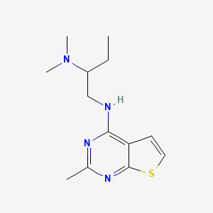molecular formula C13H20N4S B5895020 N~2~,N~2~-dimethyl-N~1~-(2-methylthieno[2,3-d]pyrimidin-4-yl)butane-1,2-diamine 