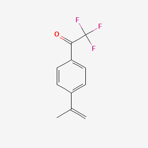 molecular formula C11H9F3O B589506 2,2,2-Trifluoro-1-[4-(prop-1-en-2-yl)phenyl]ethan-1-one CAS No. 145176-79-0