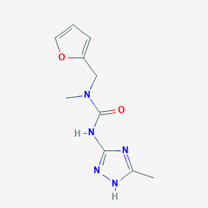 molecular formula C10H13N5O2 B5895061 N-(2-furylmethyl)-N-methyl-N'-(5-methyl-4H-1,2,4-triazol-3-yl)urea 