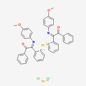 molecular formula C42H32Cl2N2O4Pt2 B589507 (Pt(Mpbba)Cl)2 CAS No. 151306-13-7
