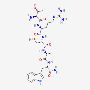 molecular formula C27H42N10O7 B589511 Osteostatin (1-5) amide (human, bovine, dog, horse, mouse, rabbit, rat) 