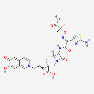 molecular formula C28H28N6O9S2 B589516 Dhoi-attac-cephem CAS No. 150256-26-1