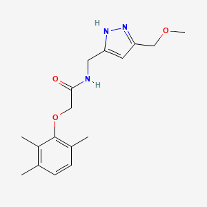 molecular formula C17H23N3O3 B5895231 N-[[3-(methoxymethyl)-1H-pyrazol-5-yl]methyl]-2-(2,3,6-trimethylphenoxy)acetamide 