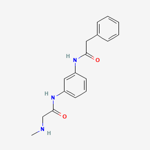 molecular formula C17H19N3O2 B5895241 N~2~-methyl-N~1~-{3-[(phenylacetyl)amino]phenyl}glycinamide hydrochloride 