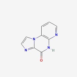 molecular formula C9H6N4O B589535 Imidazo[1,2-A]pyrido[2,3-E]pyrazin-4(5H)-one CAS No. 133307-30-9