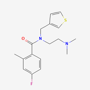 molecular formula C17H21FN2OS B5895478 N-[2-(dimethylamino)ethyl]-4-fluoro-2-methyl-N-(3-thienylmethyl)benzamide 