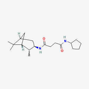 molecular formula C19H32N2O2 B5895486 N-cyclopentyl-N'-[(1R,2R,3R,5S)-2,6,6-trimethylbicyclo[3.1.1]hept-3-yl]succinamide 
