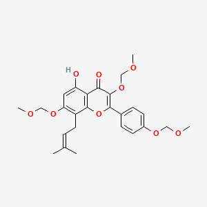 molecular formula C26H30O9 B589566 Desmethyl Icaritin Tri-O-methoxymethyl Ether CAS No. 143724-76-9