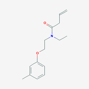 molecular formula C15H21NO2 B5895822 N-ethyl-N-[2-(3-methylphenoxy)ethyl]but-3-enamide 